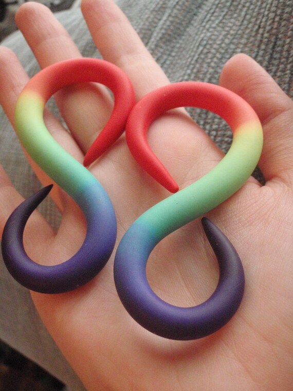 INFINITE RAINBOW Gauges Plugs. 2g 0g 00g 7/16