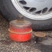 SALE----Vintage Kerosene Smudge Pot / Road Flare