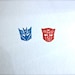 SALE -Transformers Autobot Decepticon Rubber Stamp Set - XSmall 0.5" - retiring this size only
