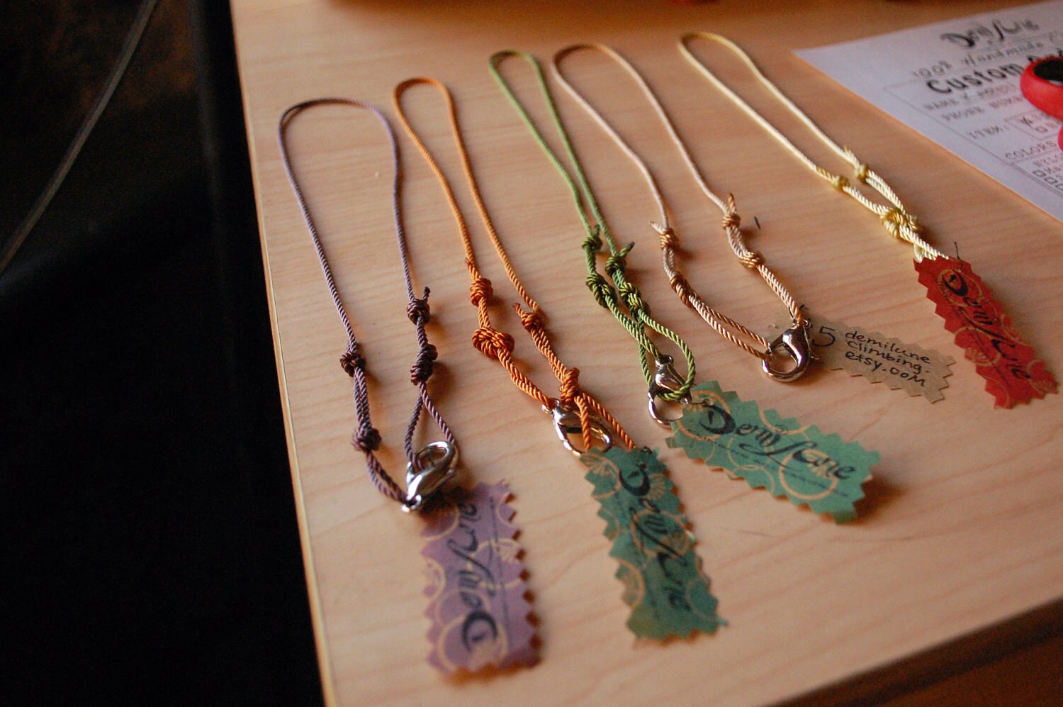 Rock Climbing Jewelry Figure 8 Knot Necklace