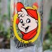 1985 Alvin Chipmunk Drink Glass, Vintage Promotional Collectible Cartoon Advertising