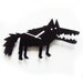 Big Bad Wolf black acrylic wall clock (last ones)