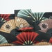 Wallet, Cloth Japanese Fan Print