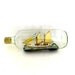 Vintage Ship Model in Bottle with Label
