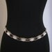 Vintage 1960s White Moon Glow Chain Belt - Necklace