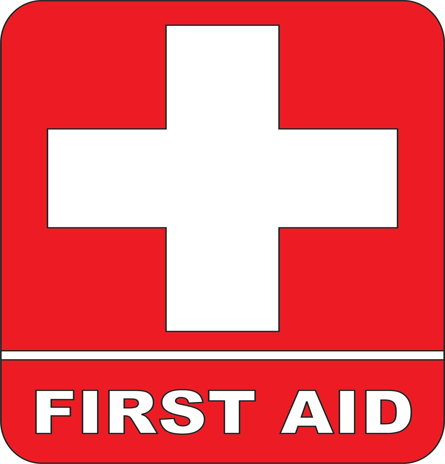 Vinyl Wall Decal First Aid Sticker By Designwithvinyl On Etsy