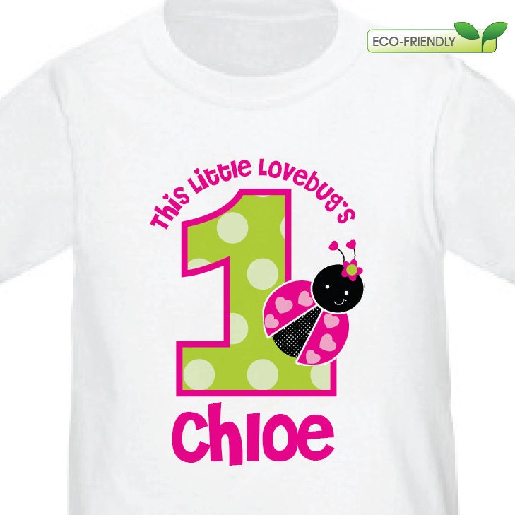 ladybug 1st birthday shirt
