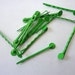 10 pcs Green Bobby Pins with Glue Pad