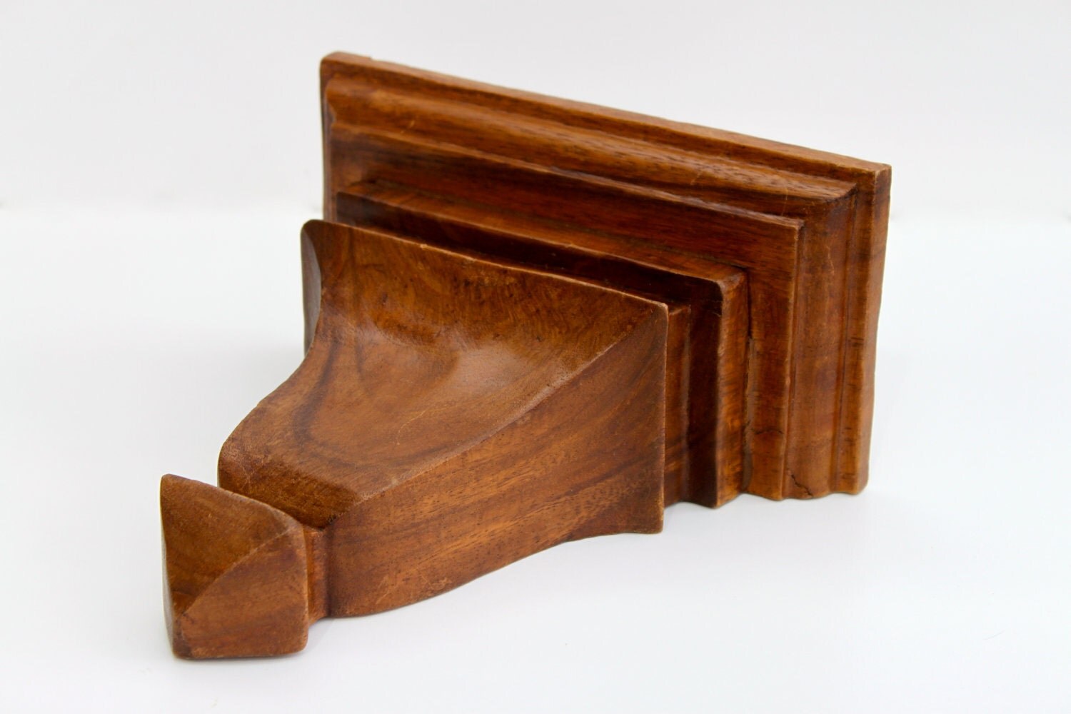 Wooden wall sconce/shelf