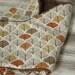 the PEANUT POD baby swaddle - a wrap blanket swaddler for newborn to 3 months - Super Soft & Cozy - Ready To Ship - Earthy Tree Leaves