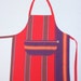 Kikoy Kids Apron, Red and Purple Striped Kikoy, Small Children's Apron SALE