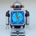 50% Off SALE Vintage RARE 1970's Radio Shack Equity Robot Alarm Clock / AM Radio With Box