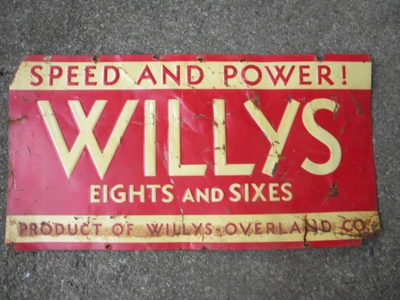 Antique willys jeep signs #3