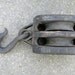 vintage antique large heavy FARM BARN NAUTICAL wooden pulley