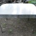 clean gorgeous chipped ice mid century retro 40s 50s CHROME BALL formica dinette TABLE pick up only