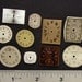 Antique Vintage brass, silver, gold tone round, square wristwatch pocket, watch dials lot of 10, jewelry, Steampunk Art Supplies 352