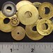 Antique gold brass vintage clock parts plates for goggles sculpture jewelry industrial mixed media robotics Steampunk Art Supplies 2139