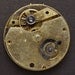 Antique Vintage gold key wind pocket watch movement silver brass watch parts gears wheels altered art jewelry Steampunk Art Supplies 2285