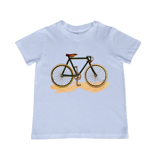 Awesome Vintage Bicycle illustration on kids TShirt t-shirt
