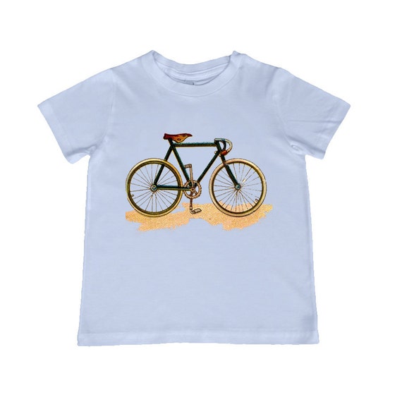 Awesome Vintage Bicycle illustration on kids TShirt t-shirt