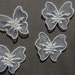 4pc Small Organza Butterfly Embroidered Applique