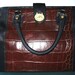 Alligator Embossed Leather Brahmin Boston Bag Dr. Bag Wonderful Condition