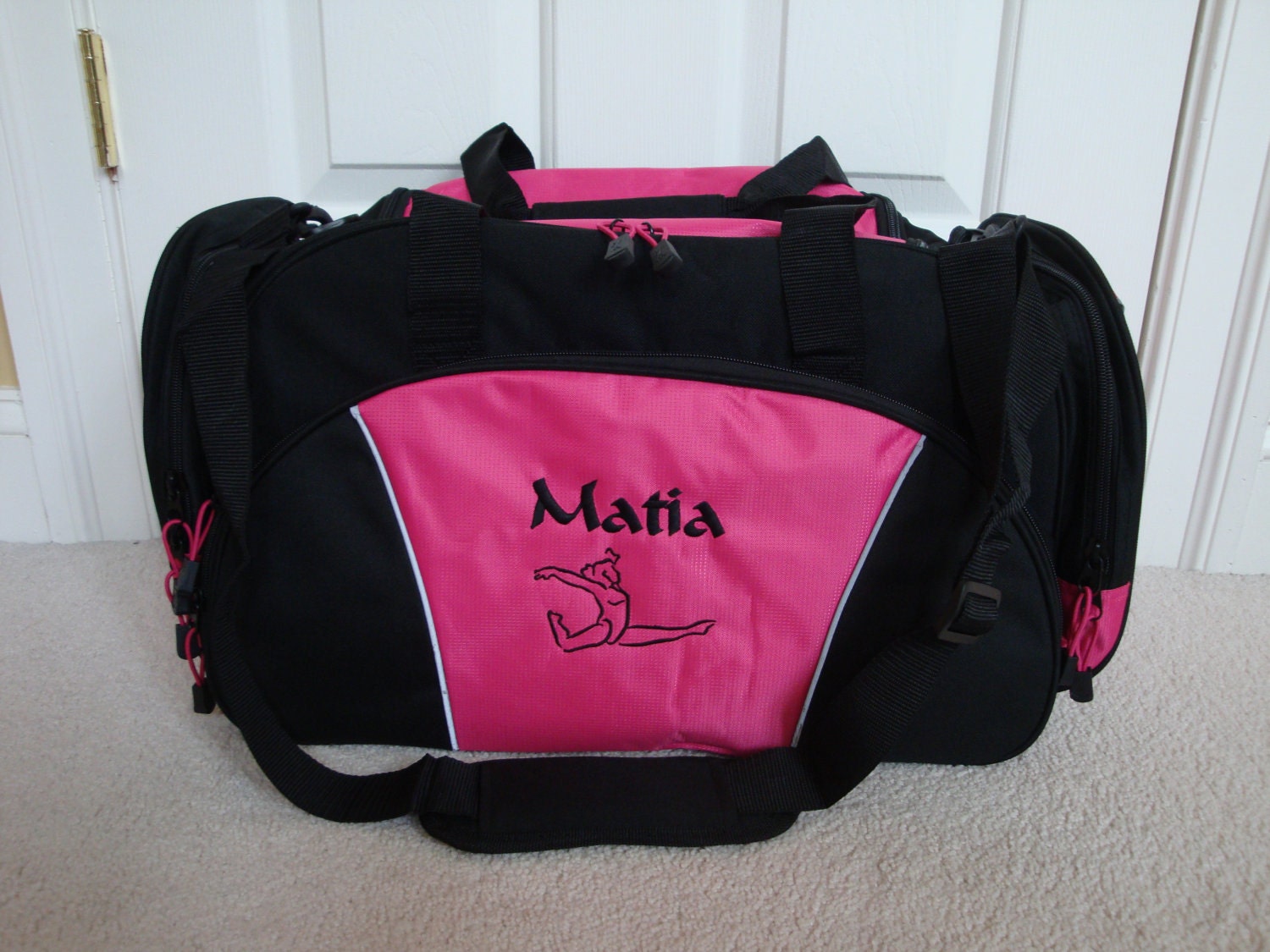 Duffel Bag Personalized Gymnast Gymnastics Rhythm by HTsCreations