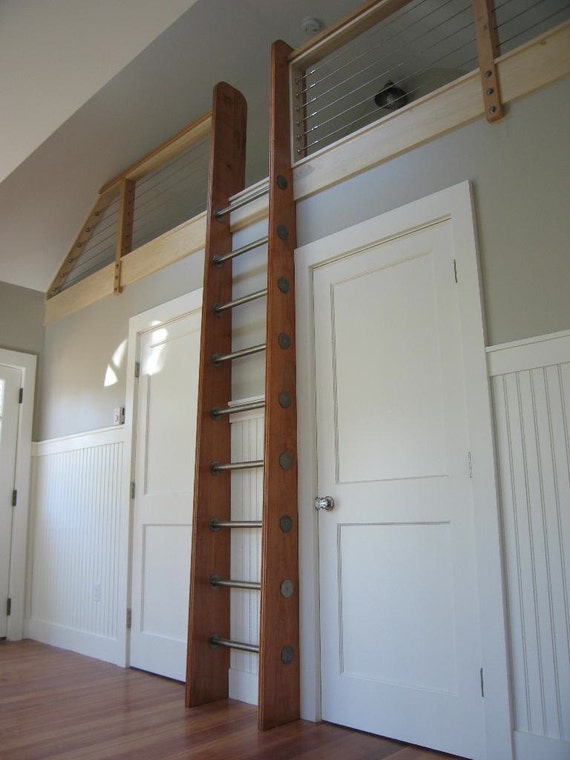 Items similar to Ship's Ladder for Loft/Library/Attic Custom Built