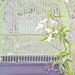 Vintage Birdcage in Pretty Green and Black Colors