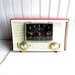 Vintage Radio Pink RCA Victor AM Mid Century Radio