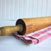 Rolling Pin, Vintage Wood Handle Wood Rolling Pin. All Wood Construction.