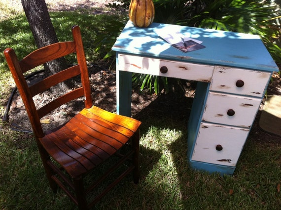 Shabby Chic Desk with Chair Chalk Paint by ...