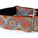 Martingale Dog Collar Taj Mahal Orange and Blue 1.5" Martingale