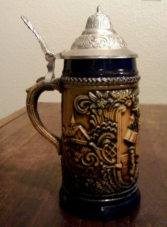 Gerz W.Germany Lidded Beer Stein 20