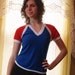 1970s Vintage Red White and Blue Terrycloth Athletic Short Sleeve Shirt - Small