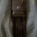 OOAK Handmade Premium Leather Purse with Fringe and Concho - Native American - Mothers Day SALE