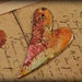 Torch Enameled Copper Heart Pendant