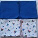 Baby Boy Receiving or Swaddling Flannel Blankets in Royal Blue or Sail Boats and Stars
