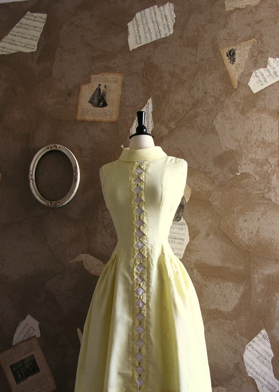 Vintage 1950s Diamond In The Rough Dress by VeryVintageStore