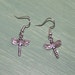 silver dragonfly earrings