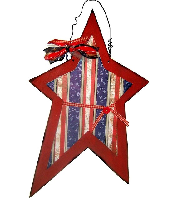 Items similar to Fun, Festive, Rustic 4th of July Star on Etsy