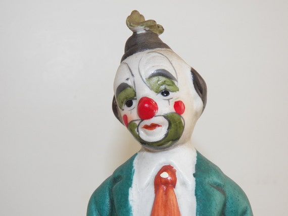 vintage porcelain clown