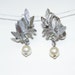 Vintage Avon Jewelry Clip On Earrings Free Shipping Silver Tone With Pearl Bead