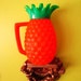 Vintage 1970s Orange Pineapple Drink Pitcher