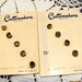 Chic Glass Buttons Still on Card Unused-Vintage Free Shipping