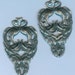 Kissing Peacocks Stampings, Silverware Plated, Item08891