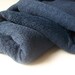 Navy Blue Knit Vintage Fabric Material for Sewing Retro 2.5 Yards