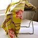 Vintage Fabric - 1950s Chartreuse Barkcloth