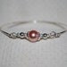 Girl's Sterling Silver and Glass Pearl Mini Bangle
