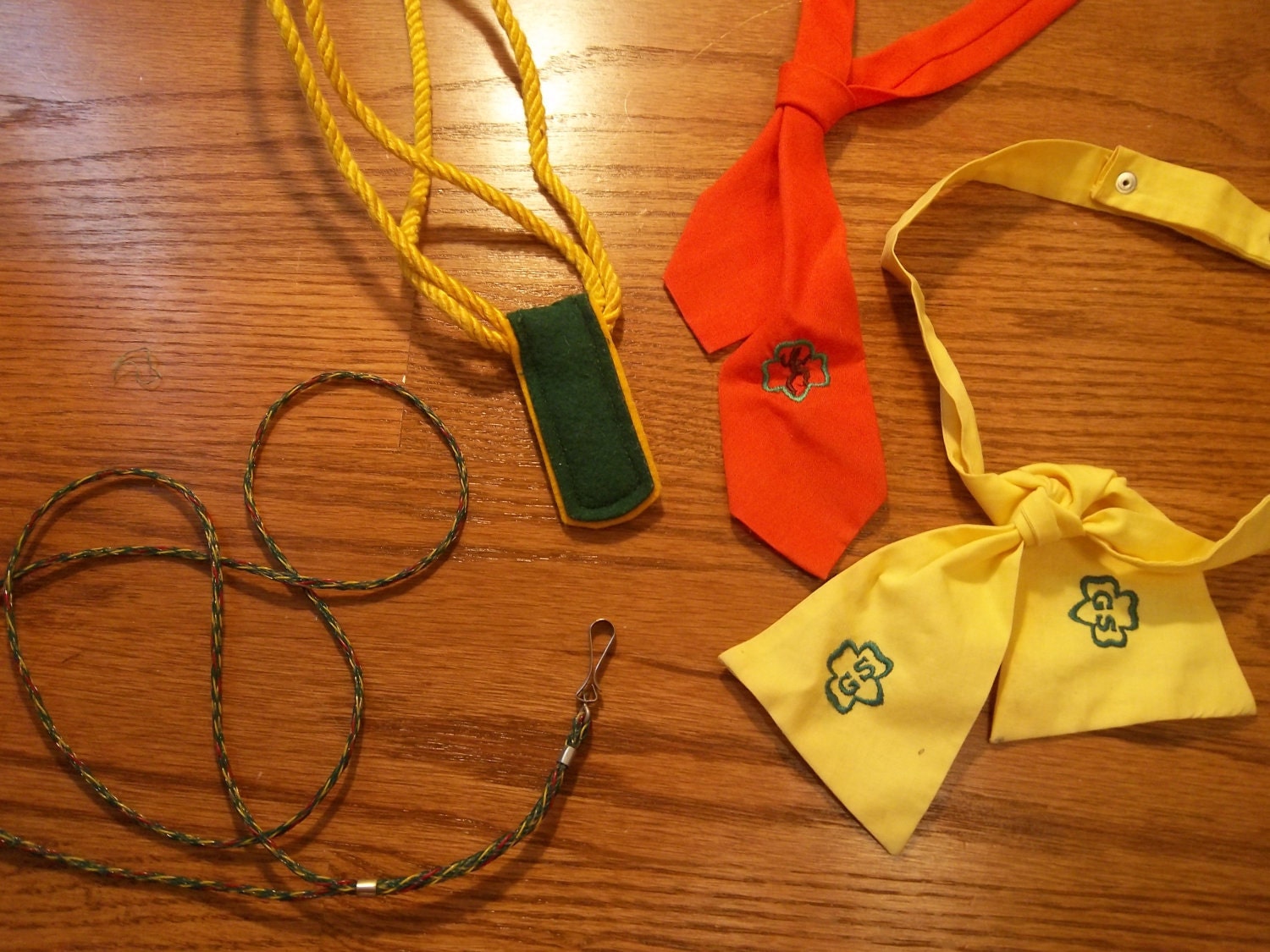 Vintage Girl Scout Lanyards and Neck Ties